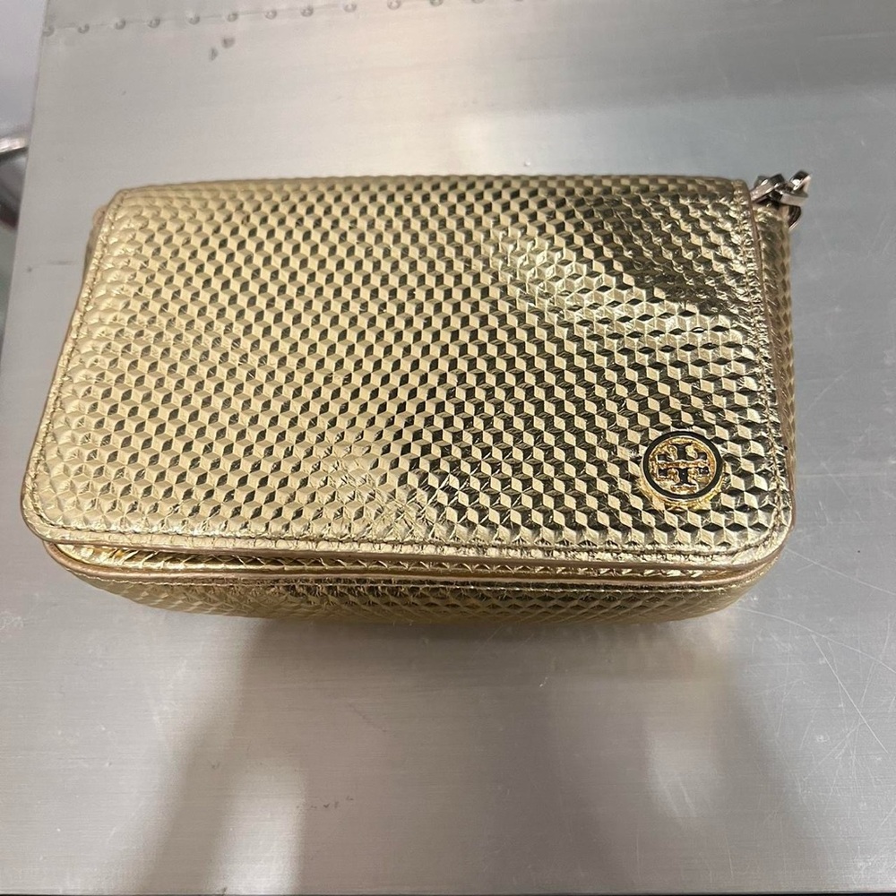 Tory Burch Metallic Gold Leather
Crossbody Bag Tory Burch
